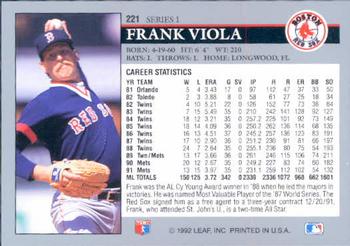 Frank Viola  baseball card collectible - Main Image 2