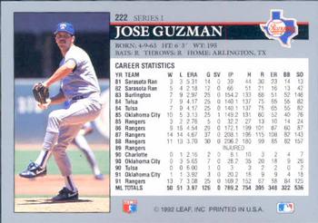 Jose Guzman  baseball card collectible - Main Image 2