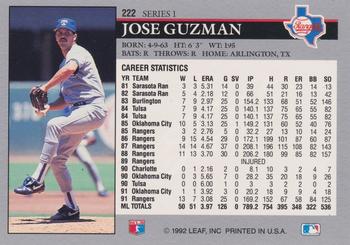 Jose Guzman  baseball card collectible - Main Image 2