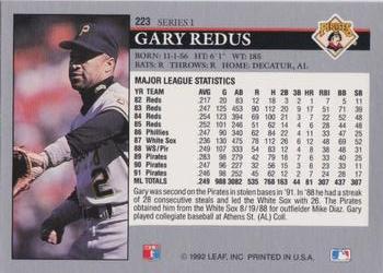 Gary Redus  baseball card collectible - Main Image 2