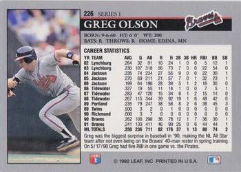 Greg Olson  baseball card collectible - Main Image 2