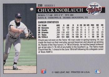 Chuck Knoblauch  baseball card collectible - Main Image 2