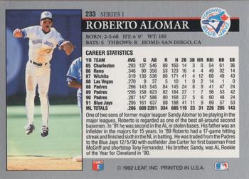 Roberto Alomar  baseball card collectible - Main Image 2