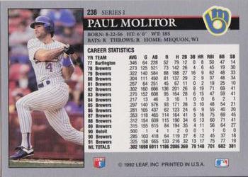 Paul Molitor  baseball card collectible - Main Image 2