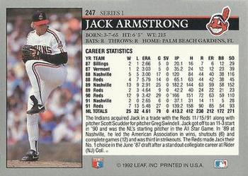 Jack Armstrong  baseball card collectible - Main Image 2