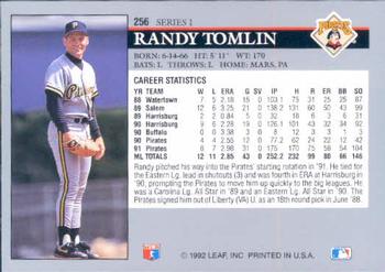 Randy Tomlin  baseball card collectible - Main Image 2
