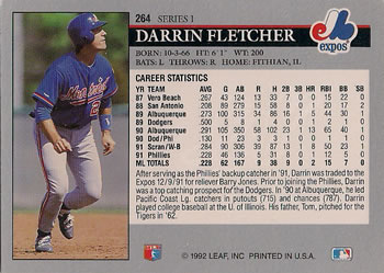Darrin Fletcher  baseball card collectible - Main Image 2