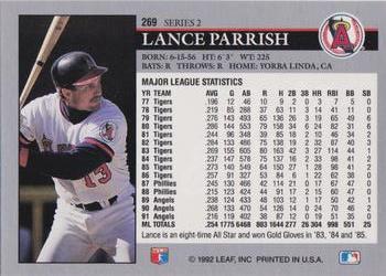 Lance Parrish  baseball card collectible - Main Image 2