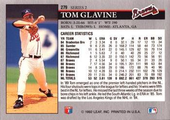 Tom Glavine  baseball card collectible - Main Image 2
