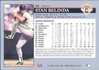 Stan Belinda  baseball card collectible - Main Image 2
