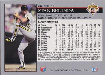 Stan Belinda  baseball card collectible - Main Image 2