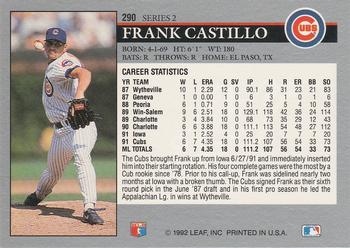Frank Castillo  baseball card collectible - Main Image 2