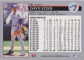 Dave Stieb  baseball card collectible - Main Image 2