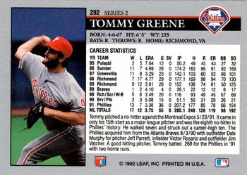 Tommy Greene  baseball card collectible - Main Image 2
