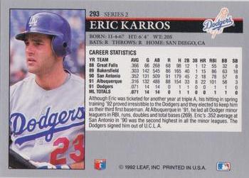 Eric Karros  baseball card collectible - Main Image 2