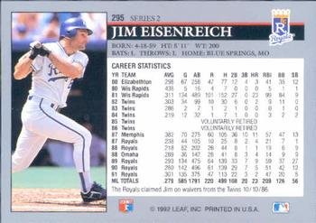 Jim Eisenreich  baseball card collectible - Main Image 2