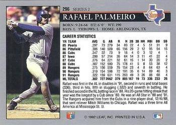 Rafael Palmeiro  baseball card collectible - Main Image 2