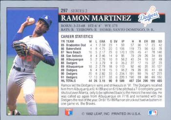 Ramon Martinez  baseball card collectible - Main Image 2