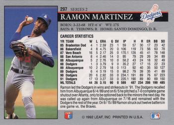 Ramon Martinez  baseball card collectible - Main Image 2