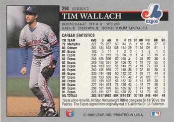 Tim Wallach  baseball card collectible - Main Image 2