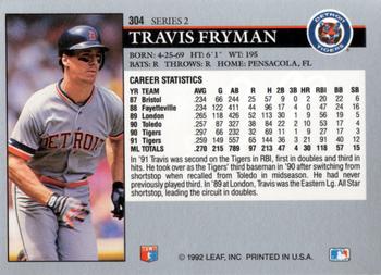 Travis Fryman  baseball card collectible - Main Image 2