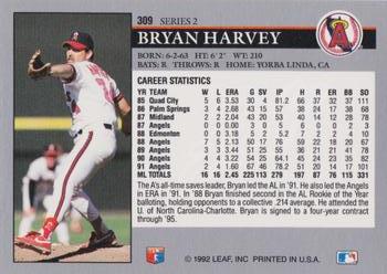 Bryan Harvey  baseball card collectible - Main Image 2