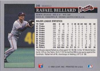 Rafael Belliard  baseball card collectible - Main Image 2