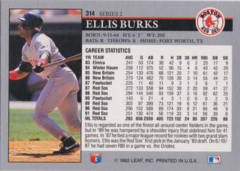 Ellis Burks  baseball card collectible - Main Image 2