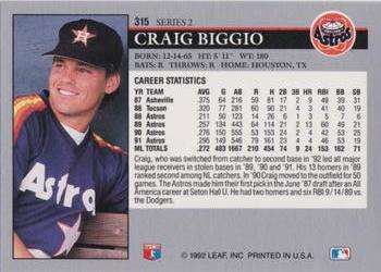 Craig Biggio  baseball card collectible - Main Image 2