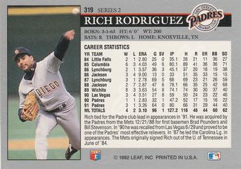 Rich Rodriguez  baseball card collectible - Main Image 2