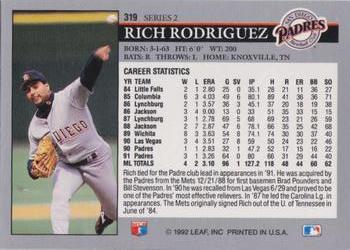 Rich Rodriguez  baseball card collectible - Main Image 2