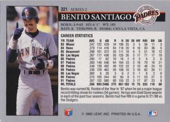 Benito Santiago  baseball card collectible - Main Image 2