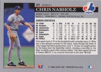 Chris Nabholz  baseball card collectible - Main Image 2
