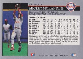 Mickey Morandini  baseball card collectible - Main Image 2
