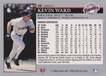 Kevin Ward  baseball card collectible - Main Image 2