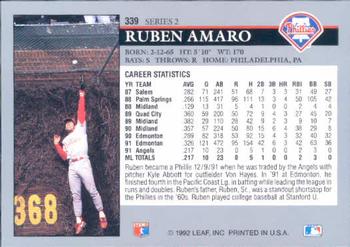 Ruben Amaro  baseball card collectible - Main Image 2