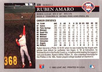 Ruben Amaro  baseball card collectible - Main Image 2