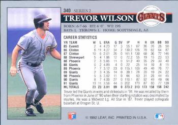 Trevor Wilson  baseball card collectible - Main Image 2
