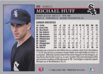 Michael Huff  baseball card collectible - Main Image 2