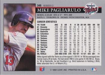 Mike Pagliarulo  baseball card collectible - Main Image 2