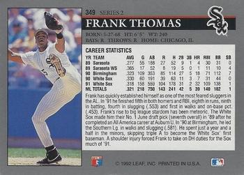 Frank Thomas  baseball card collectible - Main Image 2