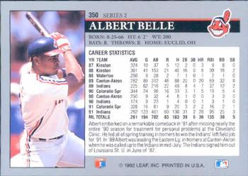 Albert Belle  baseball card collectible - Main Image 2