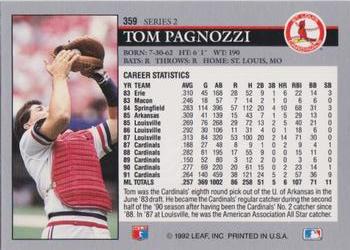 Tom Pagnozzi  baseball card collectible - Main Image 2