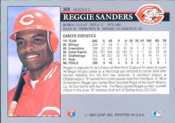 Reggie Sanders  baseball card collectible - Main Image 2