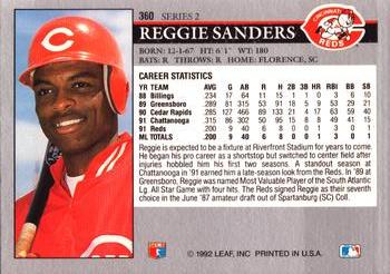 Reggie Sanders  baseball card collectible - Main Image 2