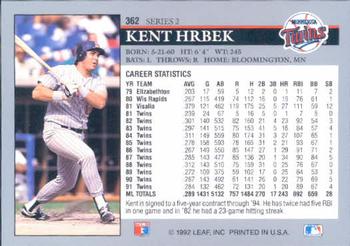 Kent Hrbek  baseball card collectible - Main Image 2