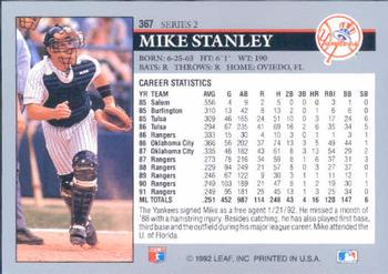 Mike Stanley  baseball card collectible - Main Image 2