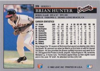 Brian Hunter  baseball card collectible - Main Image 2