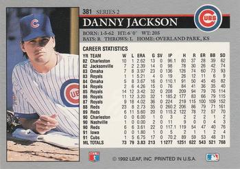 Danny Jackson  baseball card collectible - Main Image 2