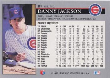 Danny Jackson  baseball card collectible - Main Image 2